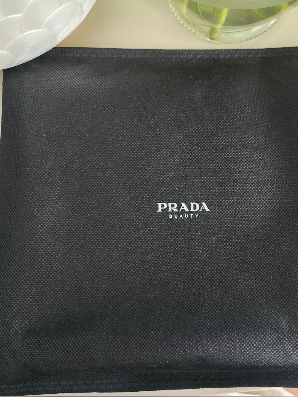 Prada Beauty Forest Green Cosmetic Pouch with Dust Bag - Picture 7 of 8